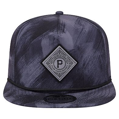 Men's New Era Navy Pittsburgh Pirates Printed Golfer Snapback Hat
