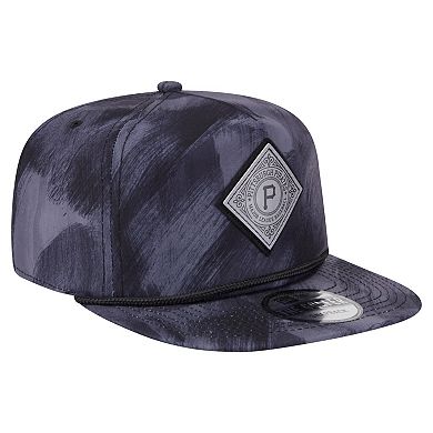 Men's New Era Navy Pittsburgh Pirates Printed Golfer Snapback Hat