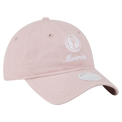 Women's New Era Pink Dallas Mavericks Gameday Preppy 9TWENTY Adjustable Hat