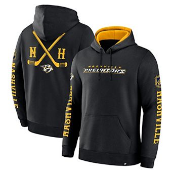 Men's Fanatics Black Nashville Predators Big City Legacy Fleece Pullover Hoodie