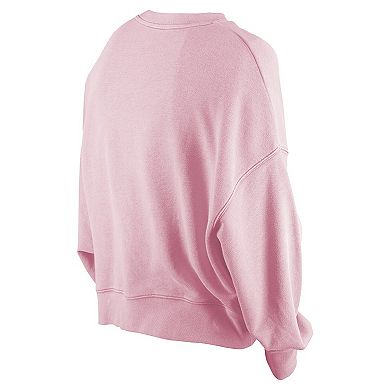 Women's New Era Pink Pittsburgh Steelers Cozy Pullover Sweatshirt