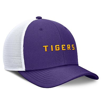 Men's Nike Purple LSU Tigers Rise Performance Adjustable Trucker Hat