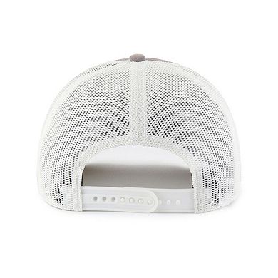 Men's '47 Gray/White New York Mets Tide Sweep Rope Trucker Adjustable Hat