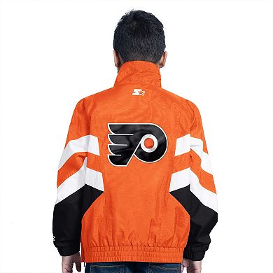 Youth Starter Orange Philadelphia Flyers Prospect Half-Zip Pullover Top