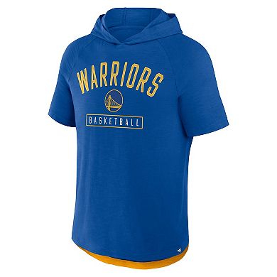 Men's Fanatics Deep Royal Golden State Warriors Pass Legend Hooded T-Shirt