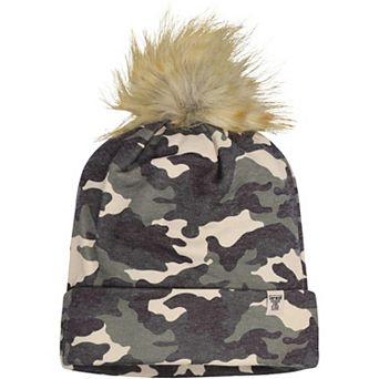 Men's Top of the World Camo Texas Tech Red Raiders Operation Hat Trick Woven Cuffed Knit Hat with Pom