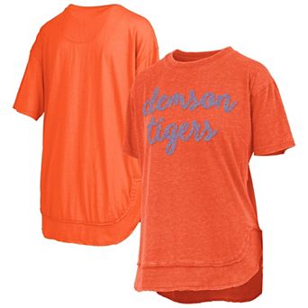 Women's��Pressbox Orange Clemson Tigers Poncho T-Shirt