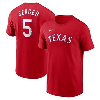 Men's Nike Corey Seager Red Texas Rangers Fuse Name & Number T-Shirt