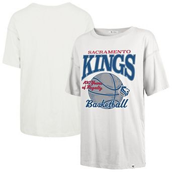Women's '47 White Sacramento Kings City Edition Down Court Sadie T-Shirt