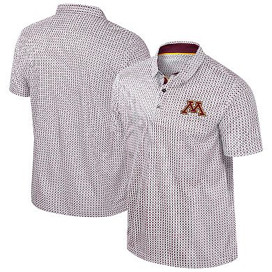 Men's Colosseum Maroon Minnesota Golden Gophers Big & Tall Marty Rival Polo