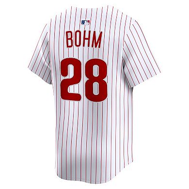 Men's Nike Alec Bohm White Philadelphia Phillies Home Limited Player Jersey