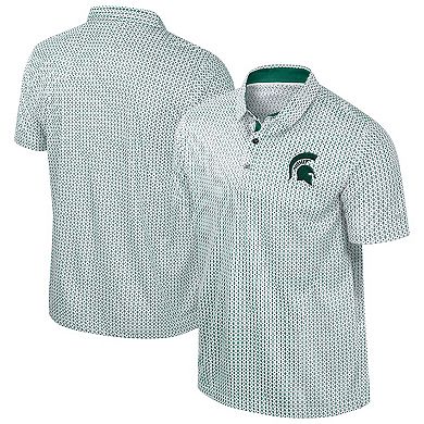 Men's Colosseum Green Michigan State Spartans Big & Tall Marty Rival Polo