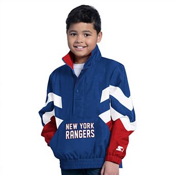 Youth��Starter Royal New York Rangers Prospect Half-Zip Pullover Top