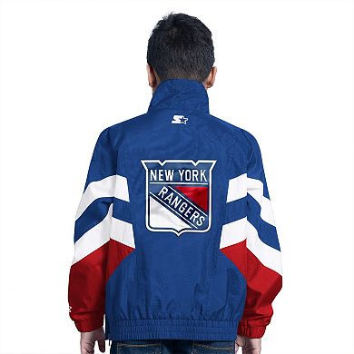 Youth��Starter Royal New York Rangers Prospect Half-Zip Pullover Top