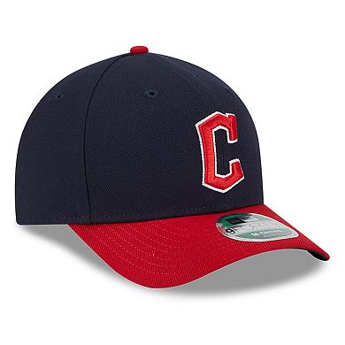 Men's New Era Navy Cleveland Guardians Player Replica 9FORTY Adjustable Hat