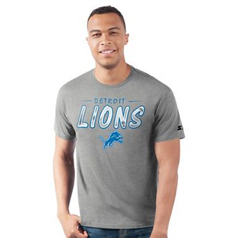 Men's Starter Heather Gray Detroit Lions Prime Time T-Shirt