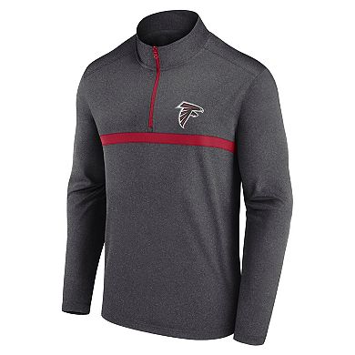 Men's Fanatics Charcoal Atlanta Falcons Head-to-Head Quarter-Zip Top