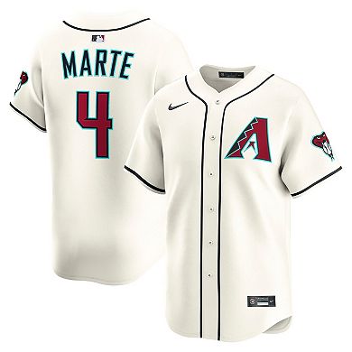 Men's Nike Ketel Marte Cream Arizona Diamondbacks Home Limited Player Jersey