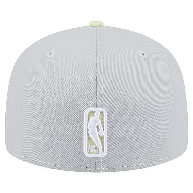 Men's New Era Gray/Green Boston Celtics Color Pack 2-Tone 59FIFTY Fitted Hat