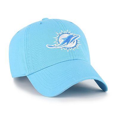 Women's '47 Blue Miami Dolphins Bright Side Clean Up Adjustable Hat