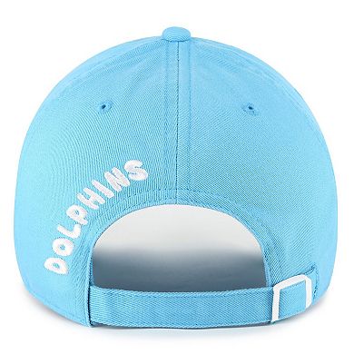 Women's '47 Blue Miami Dolphins Bright Side Clean Up Adjustable Hat