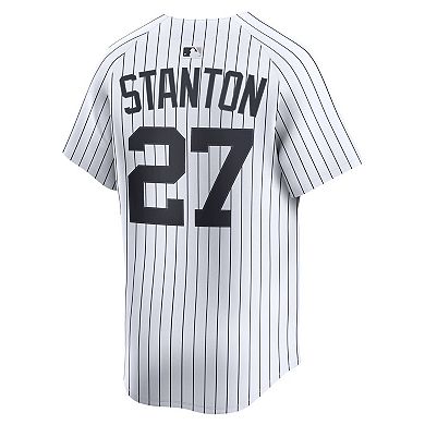 Men's Nike Giancarlo Stanton White New York Yankees Home Limited Player Jersey