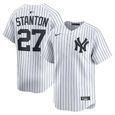 Men's Nike Giancarlo Stanton White New York Yankees Home Limited Player Jersey