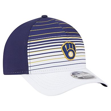 Men's New Era Navy Milwaukee Brewers Gradient 9FORTY M-Crown Adjustable Hat