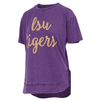 Women's Pressbox Purple LSU Tigers Poncho T-Shirt