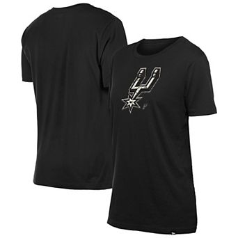 Women's New Era Black San Antonio Spurs Glam Game Flower T-Shirt