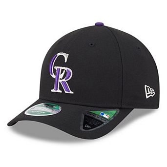 Men's New Era Black Colorado Rockies Player Replica 9FORTY Adjustable Hat