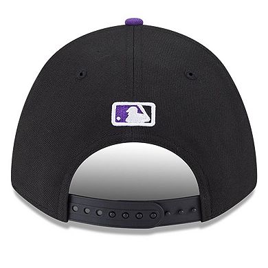Men's New Era Black Colorado Rockies Player Replica 9FORTY Adjustable Hat