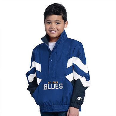 Youth Starter Royal St. Louis Blues Prospect Half-Zip Pullover Top