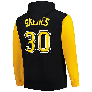 Men's Profile Paul Skenes Black Pittsburgh Pirates Big & Tall Fleece Pullover Hoodie