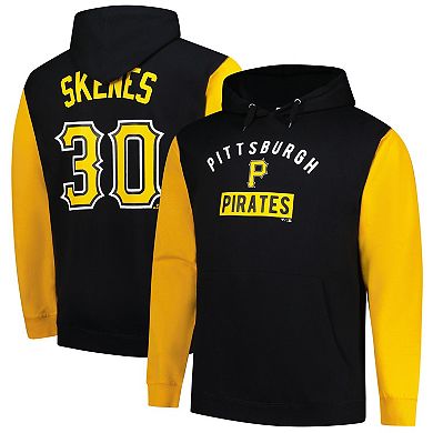 Men's Profile Paul Skenes Black Pittsburgh Pirates Big & Tall Fleece Pullover Hoodie