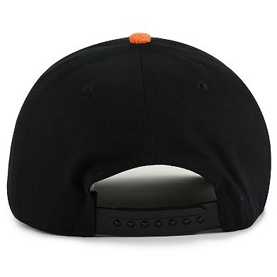 Men's American Needle Black/Orange Anaheim Ducks Burnett Adjustable Hat