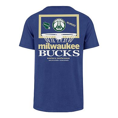 Men's '47 Royal Milwaukee Bucks City Edition Backboard T-Shirt