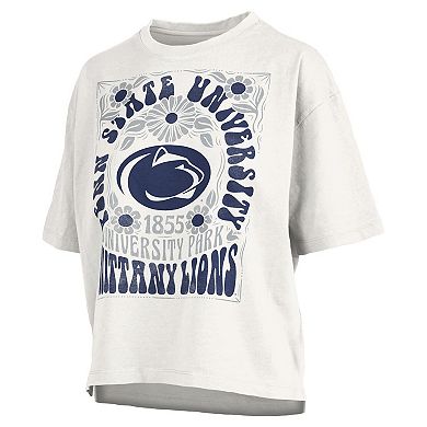 Women's Pressbox White Penn State Nittany Lions Harmony Oversized T-Shirt