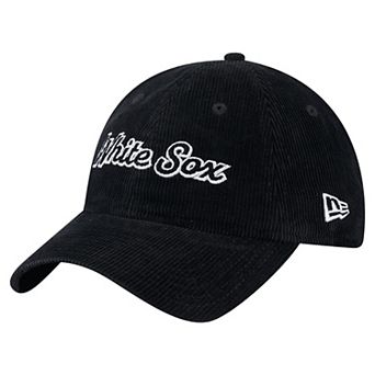 Women's New Era Black Chicago White Sox Corduroy 9TWENTY Adjustable Hat