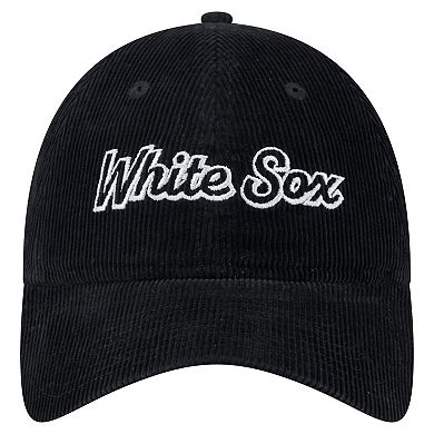 Women's New Era Black Chicago White Sox Corduroy 9TWENTY Adjustable Hat