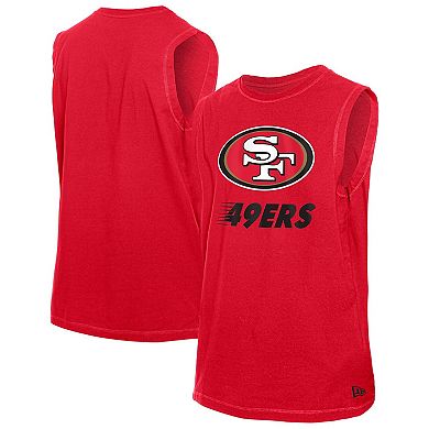 Men's�New Era Scarlet San Francisco 49ers Leisure Collection Tank Top
