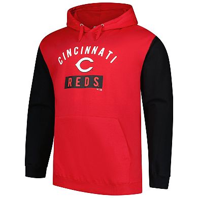 Men's Profile Elly De La Cruz Red Cincinnati Reds Big & Tall Fleece Pullover Hoodie