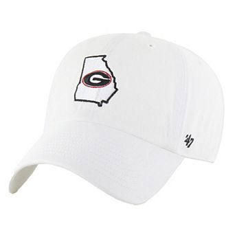 Men's '47 White Georgia Bulldogs Clean Up Adjustable Hat