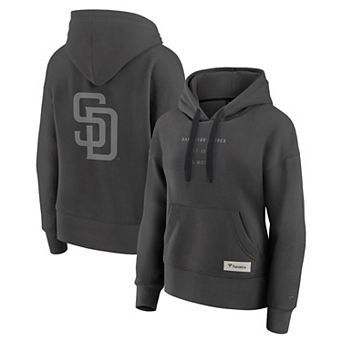 Women's Fanatics Charcoal San Diego Padres Elements Future Ground Subtle Tonal Pullover Hoodie
