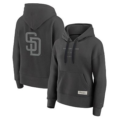 Women's Fanatics Charcoal San Diego Padres Elements Future Ground Subtle Tonal Pullover Hoodie
