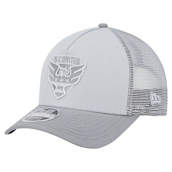 Men's New Era Gray D.C. United Color Pack 9FORTY A-Frame Adjustable Trucker Hat