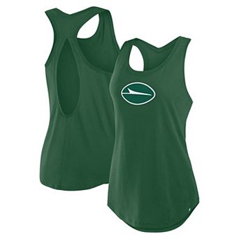 Women's Fanatics Green New York Jets Iron Fan Tank Top