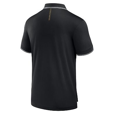 Men's Fanatics Black Vegas Golden Knights Front Office Move Mono Polo