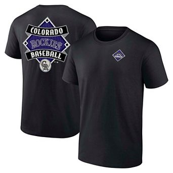 Men's Fanatics Black Colorado Rockies Field Play T-Shirt