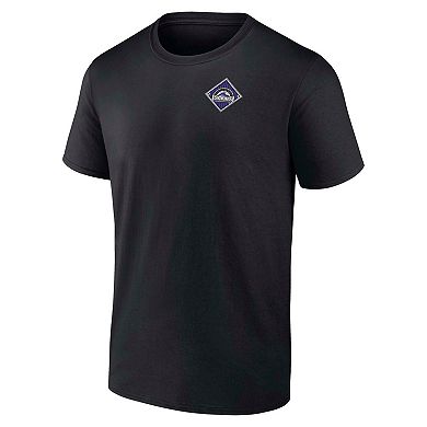Men's Fanatics Black Colorado Rockies Field Play T-Shirt